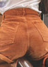 Pantalones cortos hippies vintage color avellana